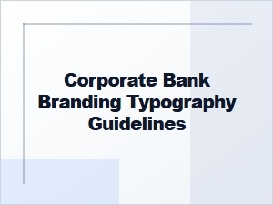 Typography for Corporate Bank Authority